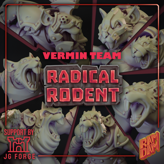 Radical Rodent Ratmen for fantasy football miniature tabletop game Ram Dam