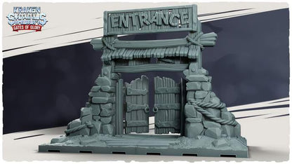 Kraken Stadium Gates of Glory Entrance for Fantasy Football Tabletop Miniature Game - Kraken 3D Studios