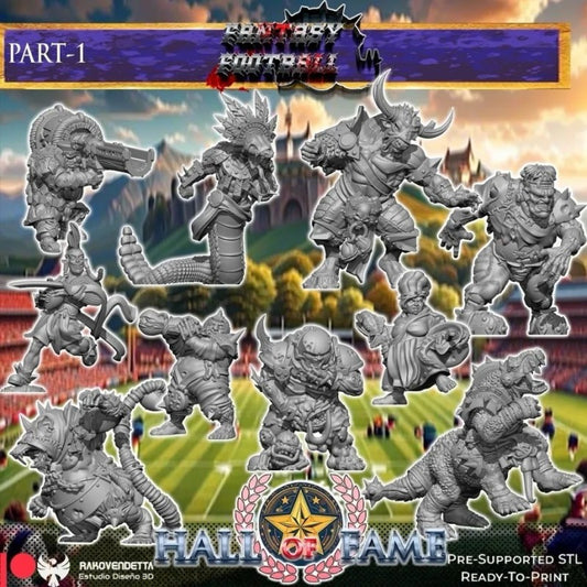 Hall of Fame 1 - Star Players bundle for fantasy football miniature games Rakovendetta