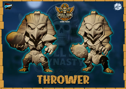 Skull Sin Dymasty Chibi Tomb Kings for fantasy football miniature tabletop game Big Head Chibis