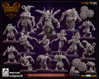 Chaos Team ⚜️Horned Sinners Fantasy Football UGNI Miniatures