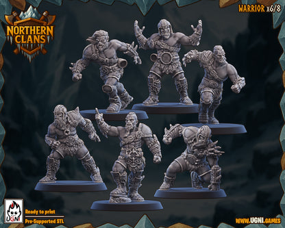 Northern Clans – Norse Fantasy Football Team High Quality Resin Miniatures – UGNI Miniatures