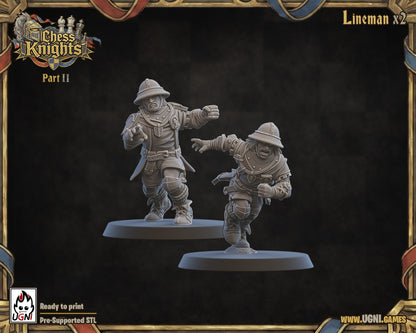 Chess Knights - Bretons team for Fantasy Football Tabletop Game Ugni miniatures - TheMajorLab