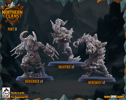 Northern Clans – Norse Fantasy Football Team High Quality Resin Miniatures – UGNI Miniatures