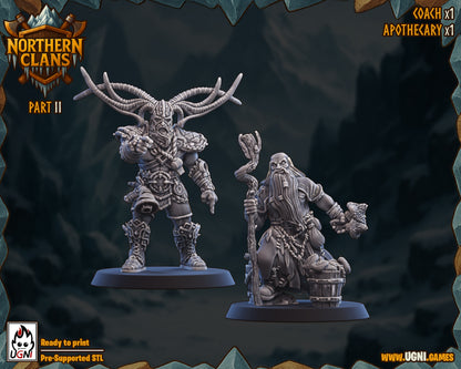Northern Clans – Norse Fantasy Football Team High Quality Resin Miniatures – UGNI Miniatures
