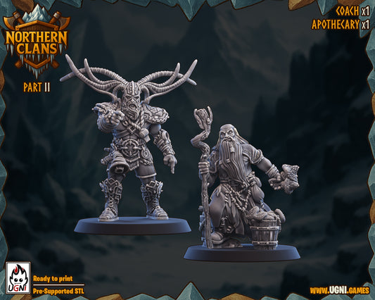 Northern Clans – Norse Fantasy Football Team High Quality Resin Miniatures – UGNI Miniatures