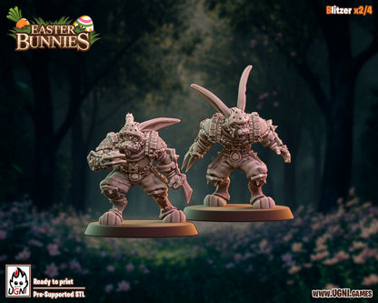 Easter Bunnies as Slann Team - 12 Miniatures | Blood Fantasy Football Bowl | UGNI Miniatures
