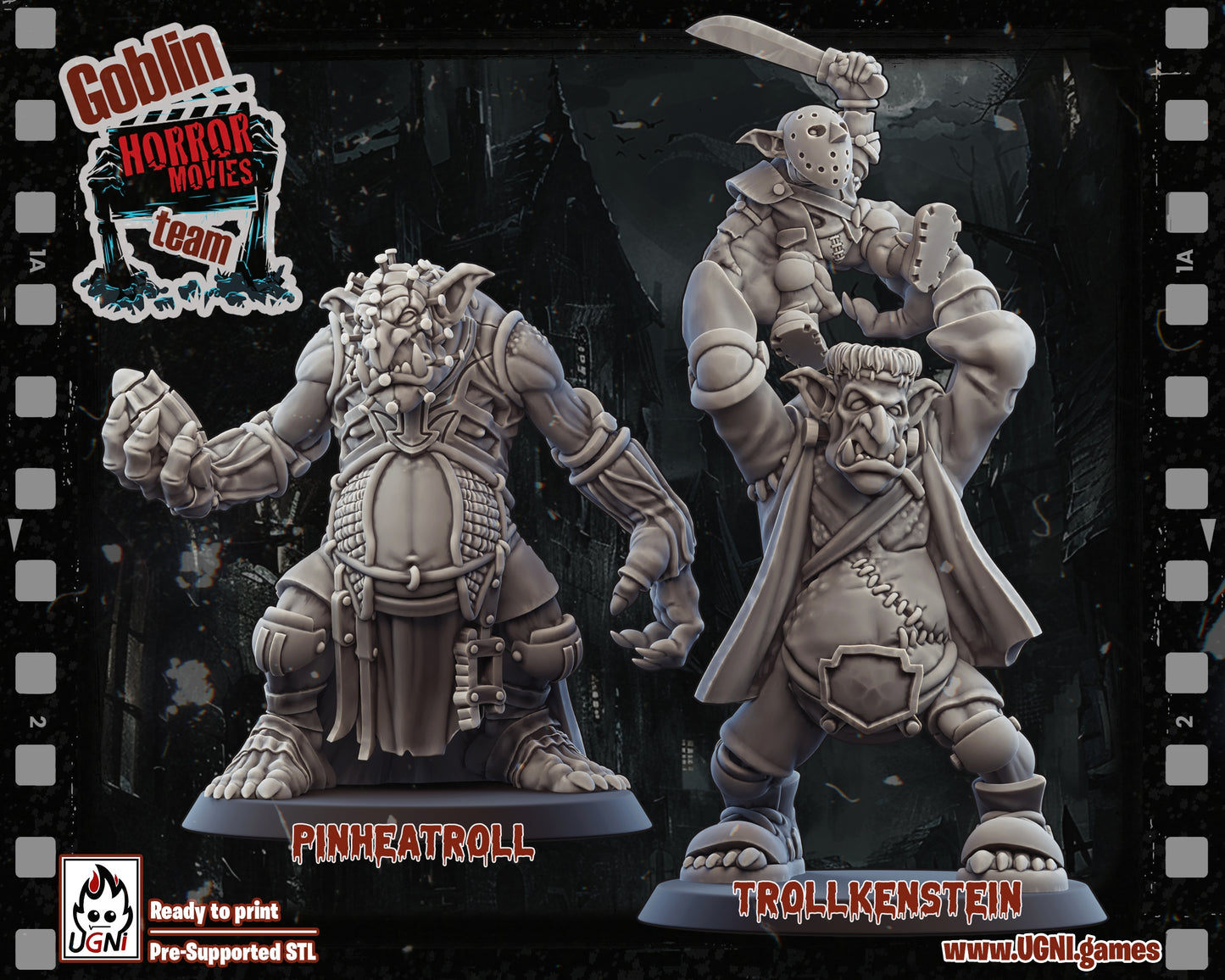 Cinematic Horror Movie Goblin Team Fantasy Football UGNI Miniatures