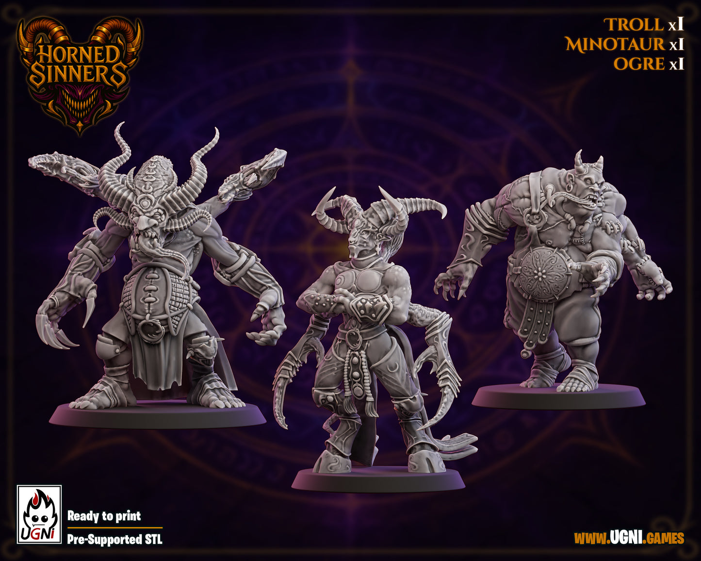 Chaos Team ⚜️Horned Sinners Fantasy Football UGNI Miniatures