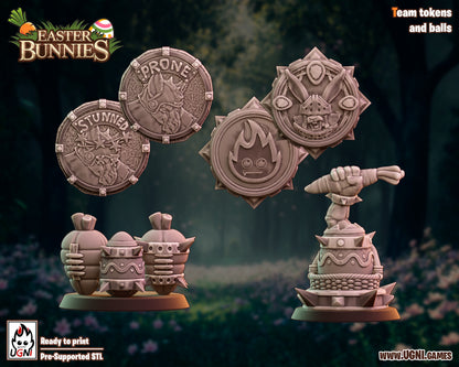 Easter Bunnies as Slann Team - 12 Miniatures | Blood Fantasy Football Bowl | UGNI Miniatures