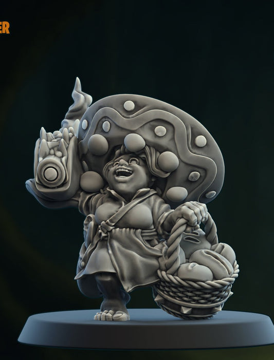 Halfling Chef with Food truck! High Quality Miniature for fantasy football games Ugni Miniatures