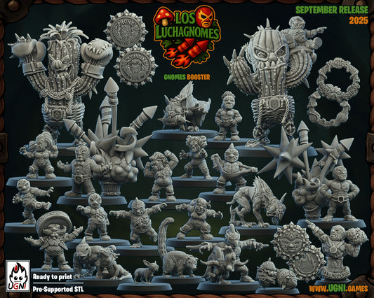 Los Lunchadores (Gnome Version) – Gnome – High Quality Miniatures for Fantasy Football Game – UGNI Miniatures