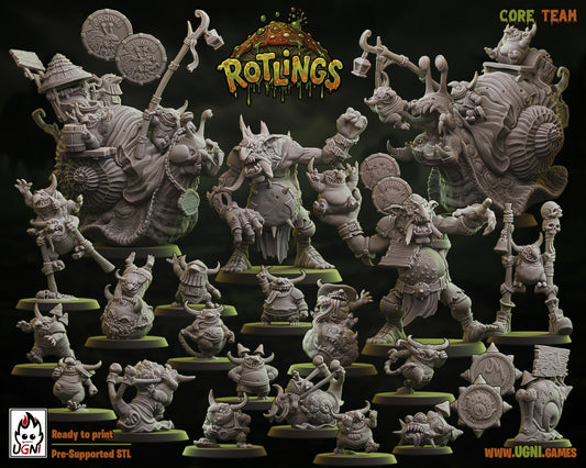 Runtlings - Runt Team for Fantasy Football Miniature Tabletop Game - UGNI Miniature - TheMajorLab