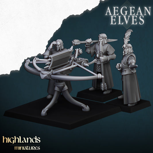 High Elves Balista with Crew  - Aegean Heroes  - Highlands Miniature