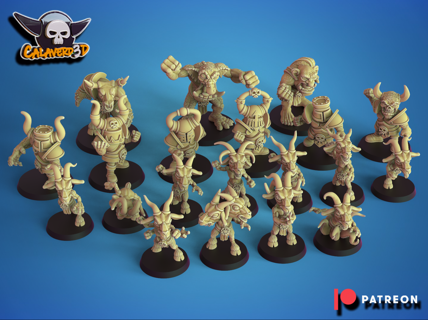 Chibi Chaos Chosen –  Team for Fantasy Football Miniature Games - Calaverd3D