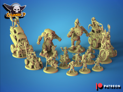 Small Max Goblin Team - 17 High-Quality 3D Print Miniatures| Blood Fantasy Football Bowl | Calaverd3D