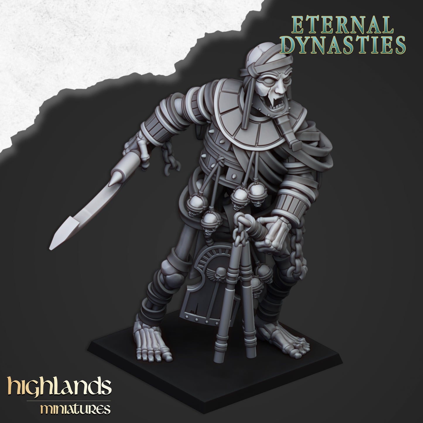 Tomb Kings Ancient Skeletal Colossi (giant) - Eternal Dynasties - Highlands Miniatures