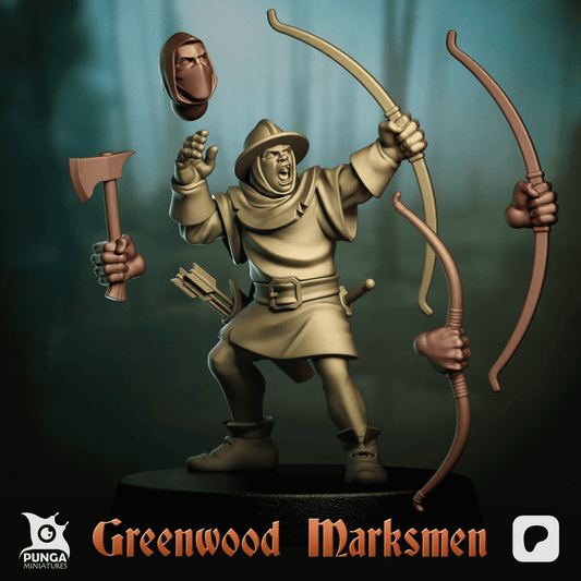 The Greenwood Marksmen – Human Warband (12 Miniatures) by Punga Miniatures