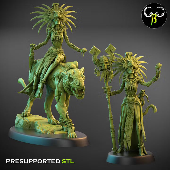 Xul Priest Squad - ClayBeastCreation, Cult of the Eight dark elf miniatures