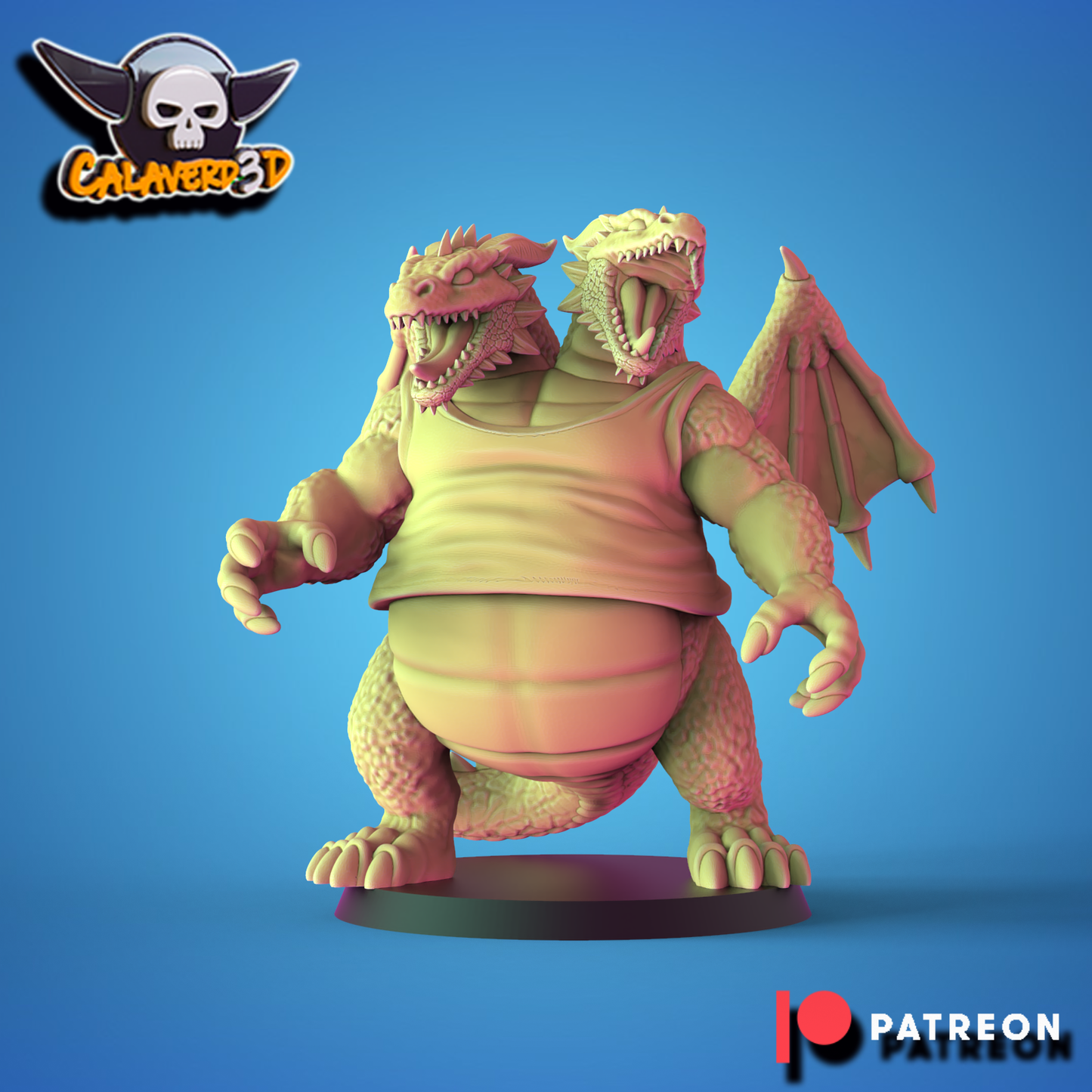 Dragon Force Lizardmen Team - 17 High-Quality 3D Print Miniatures | Blood Fantasy Football Bowl | Calaverd3D