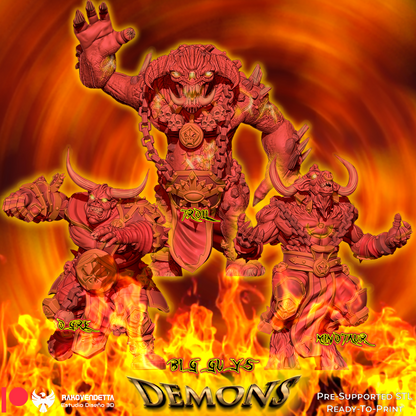 Demons Chaos Born Team for Fantasy Football Miniature Tabletop Game Rakovendetta