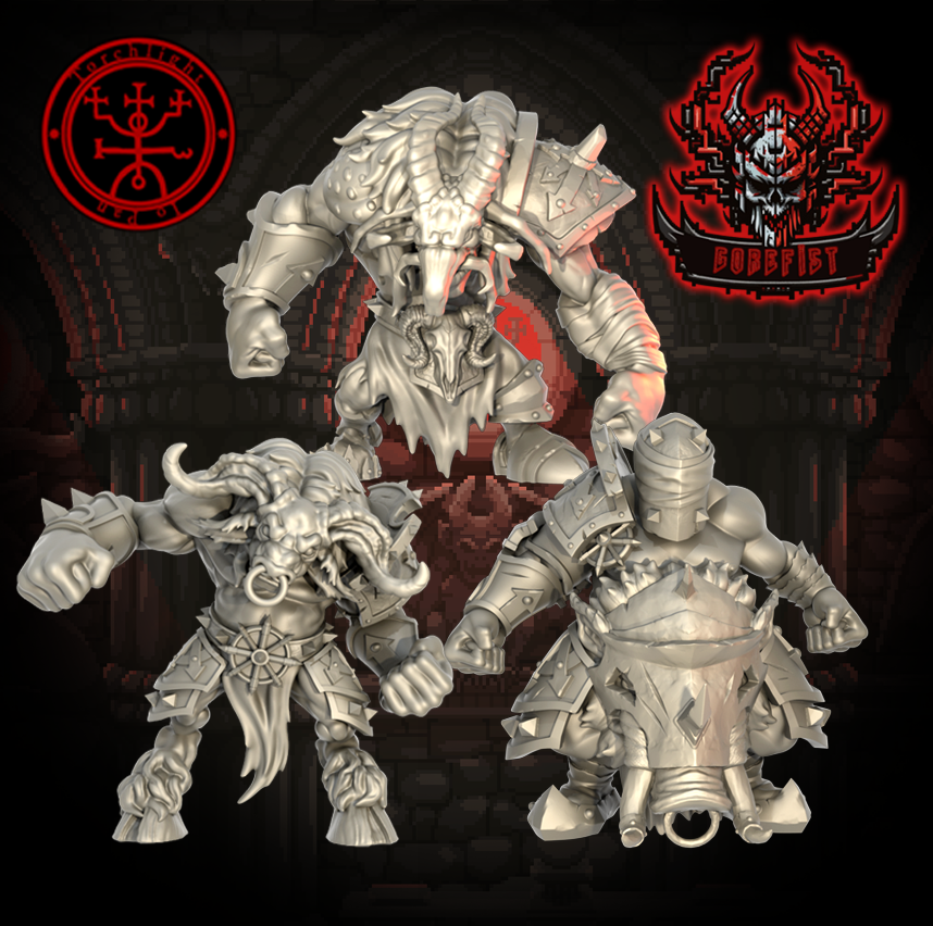 GOREFIST Chaos Born Team for Fantasy Football Miniature Tabletop Game Torchlight Models
