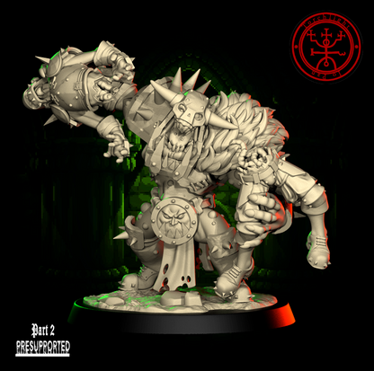 The GREEN FLASH - Brute Orc Team for Fantasy Football Miniature Tabletop Game – Torchlight Miniatures - TheMajorLab