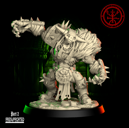 The GREEN FLASH - Brute Orc Team for Fantasy Football Miniature Tabletop Game – Torchlight Miniatures - TheMajorLab