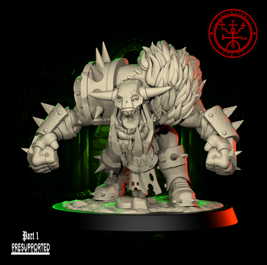 The GREEN FLASH - Brute Orc Team for Fantasy Football Miniature Tabletop Game – Torchlight Miniatures - TheMajorLab