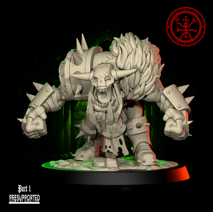 The GREEN FLASH - Brute Orc Team for Fantasy Football Miniature Tabletop Game – Torchlight Miniatures - TheMajorLab