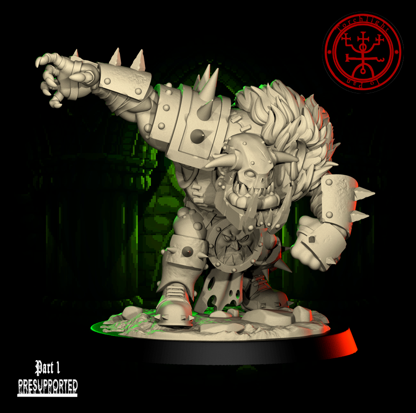 The GREEN FLASH - Brute Orc Team for Fantasy Football Miniature Tabletop Game – Torchlight Miniatures - TheMajorLab