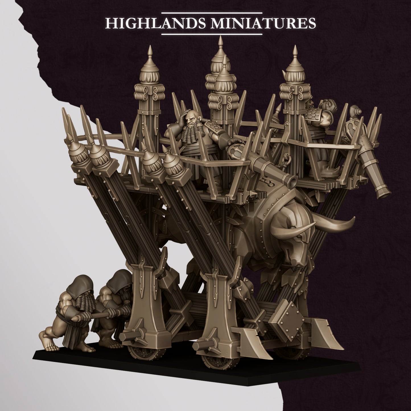 Blazing Icon - Chaos Dwarves - Cult of Marduk - Highlands Miniatures