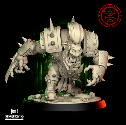 The GREEN FLASH - Brute Orc Team for Fantasy Football Miniature Tabletop Game – Torchlight Miniatures - TheMajorLab