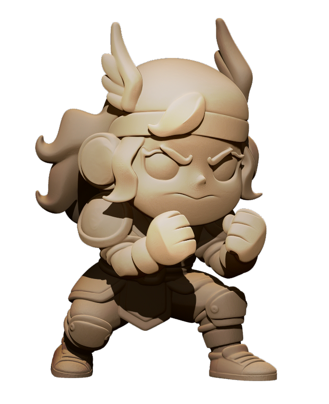 Chibi Amazons – Amazon Fantasy Football Team – High Quality Resin Miniatures – Big Head Chibi