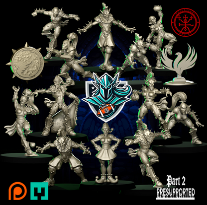 The Pro Eleven Alliance Team for Fantasy Football Miniature Tabletop Game Torchlight Models