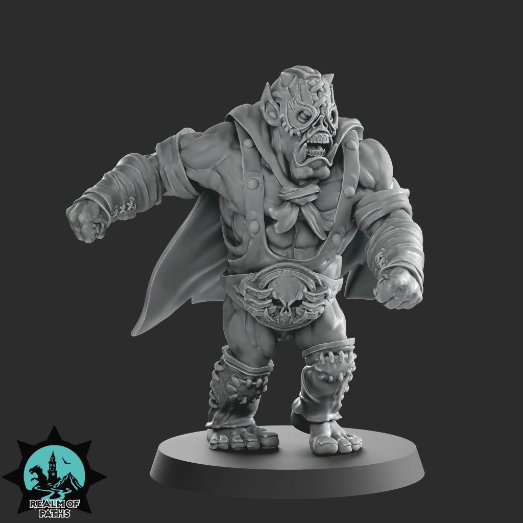 ORCSLAM MANIA - Orc Team for Fantasy Football Miniature Tabletop Game - Realm of paths - TheMajorLab