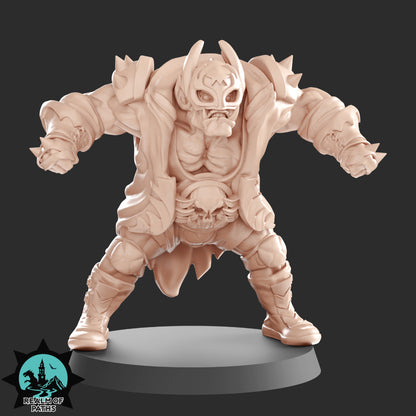 ORCSLAM MANIA - Orc Team for Fantasy Football Miniature Tabletop Game - Realm of paths - TheMajorLab