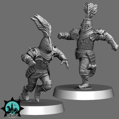 Human Noble Knight – Human Team for Fantasy Football Miniature Game - 24 High Quality Miniatures – Realm of Paths