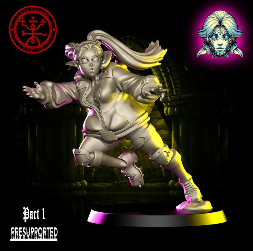 The Zonerunners – Elven Blood Fantasy Football Bowl Team (15 Miniatures, High Quality Resin, Torchlight)