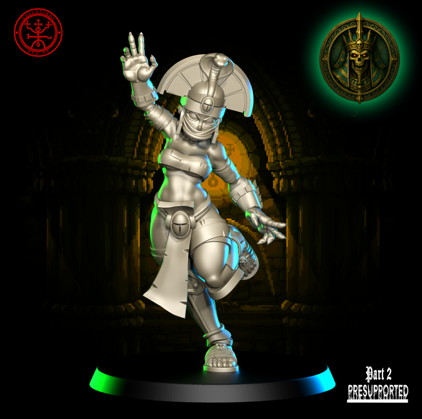 The Osteopharaosis Tomb Kings Team for Fantasy Football Miniature Tabletop Game Torchlight Models