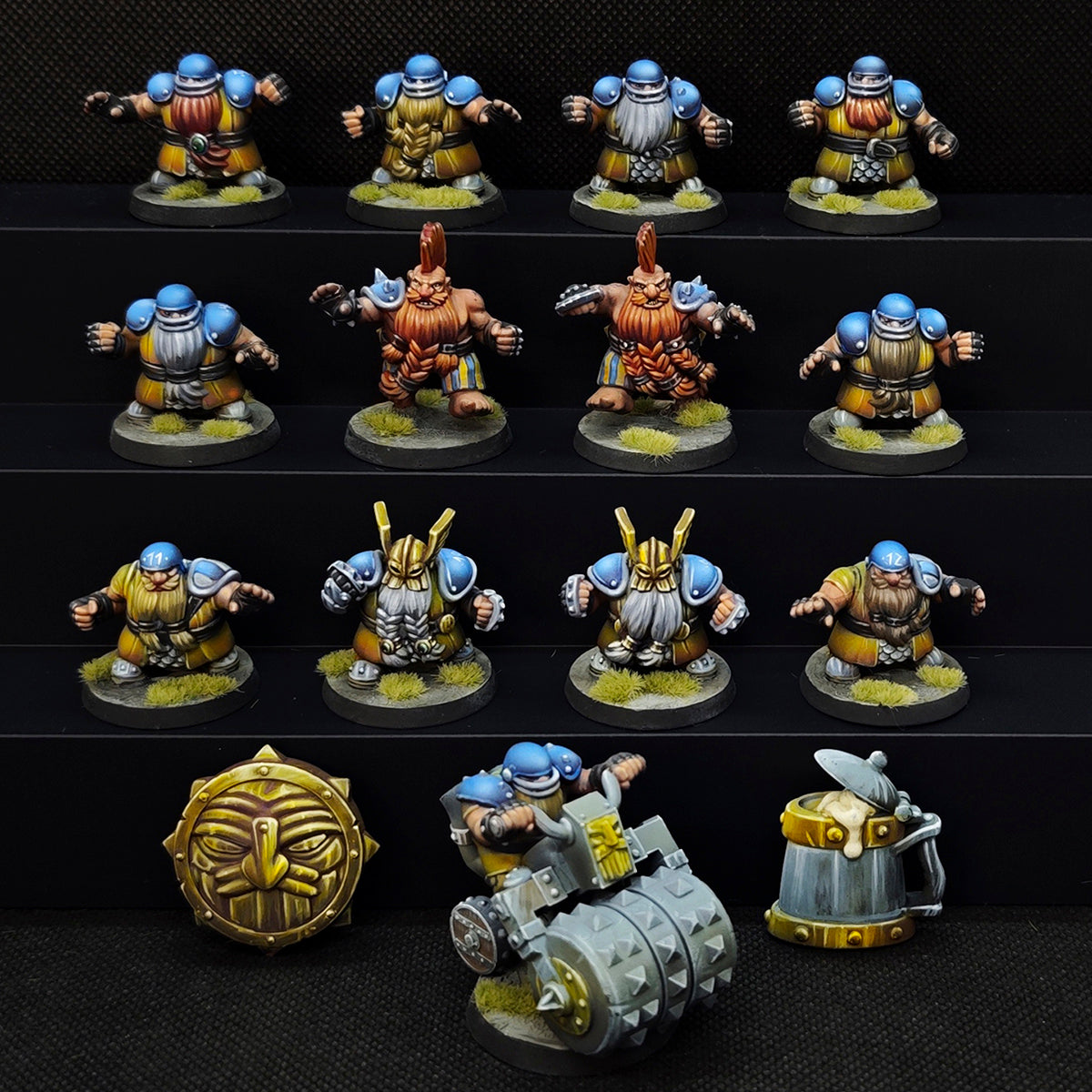 Dwarf Team for Fantasy Football Miniature Tabletop Game Txarli Factory
