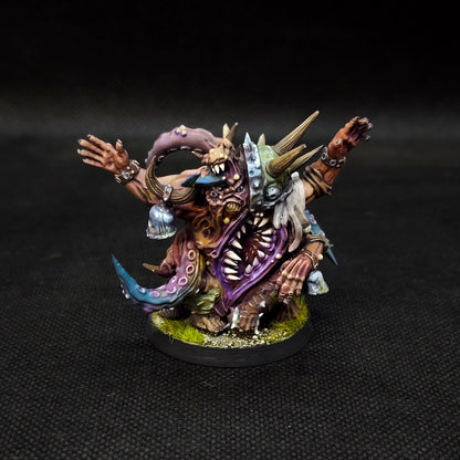 Fantasy football tabletop miniatures featuring a detailed RotSpawn character for the Plague Chaos Team.