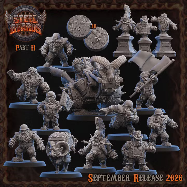 Steel Beards Dwarves Team Part 2 - UGNI Miniatures