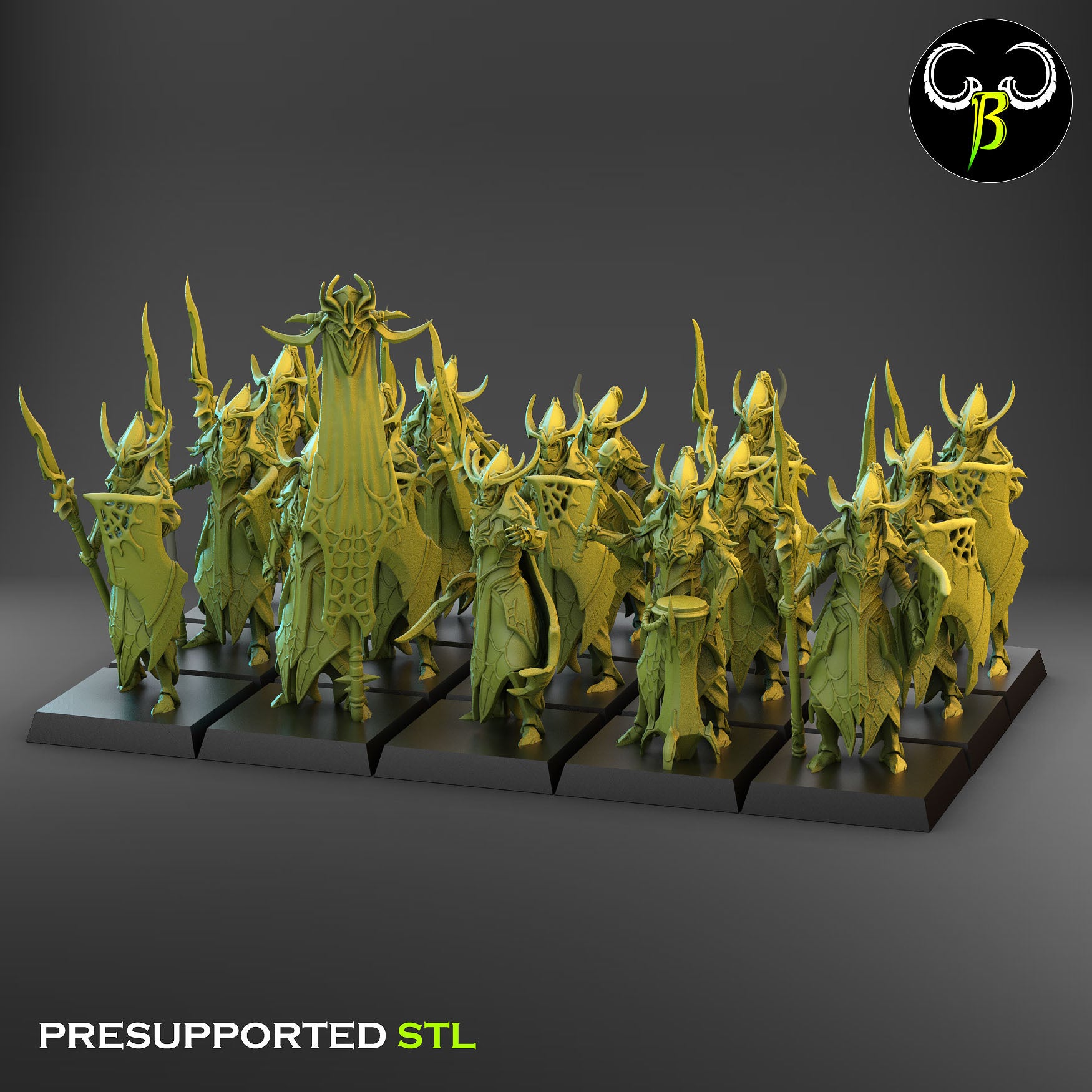 Melee Cultist of the web - Cult of the EIGHT - Dark Elves army - Clay Beast Creations - TheMajorLab