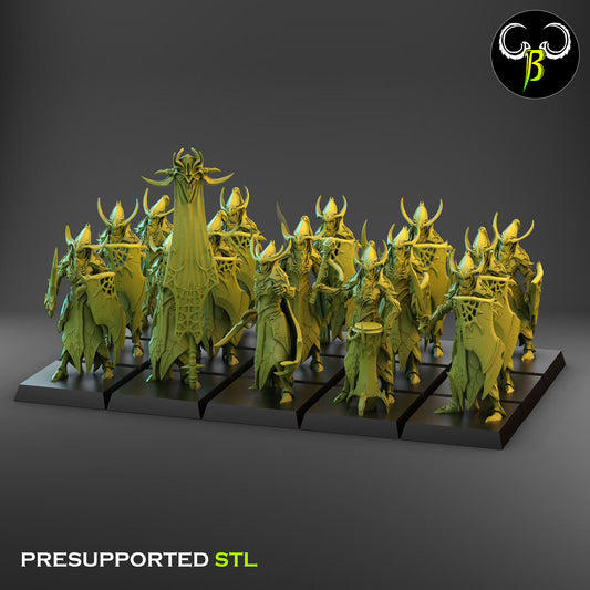 Melee Cultist of the web - Cult of the EIGHT - Dark Elves army - Clay Beast Creations - TheMajorLab