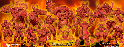 Demons Chaos Born Team for Fantasy Football Miniature Tabletop Game Rakovendetta