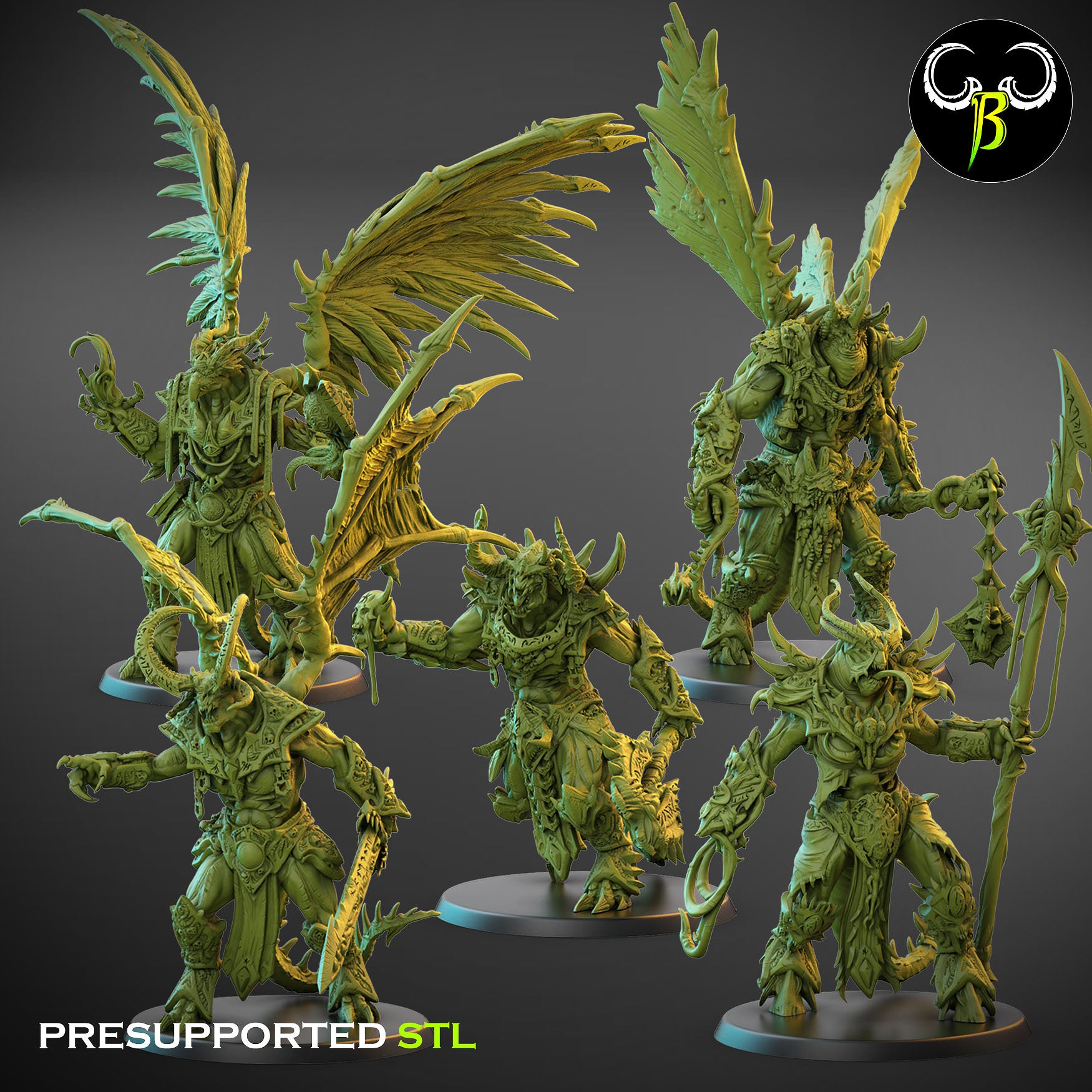 Dark Lords - Dark Legion - Chaos Army - Clay Beast Creations - TheMajorLab