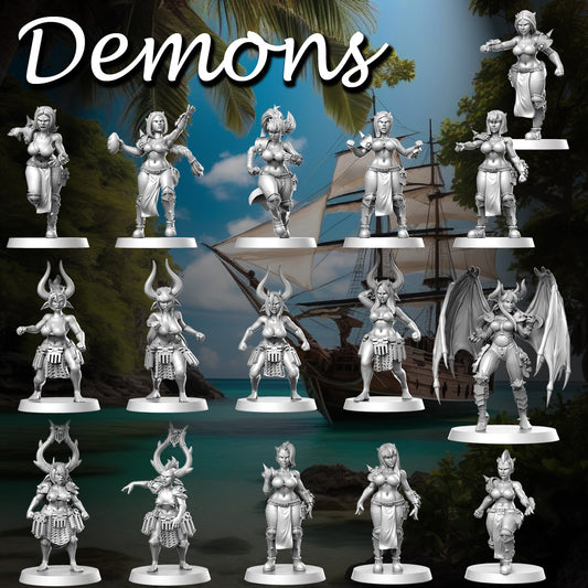 Demons – High Quality Miniatures for Fantasy Football Game – RN Estudio Mythbowl