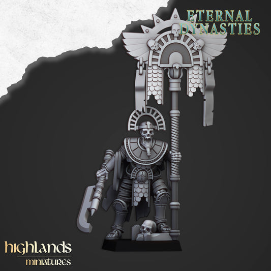 Tomb Kings Banner Hero - Eternal Dynasties - Highlands Miniatures
