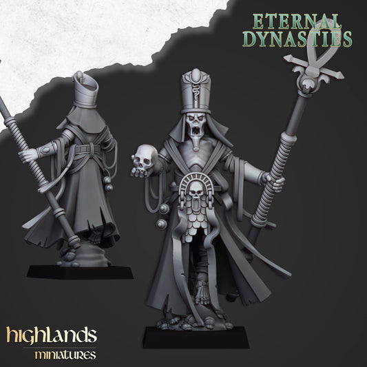 Tomb Kings Eternal Priest - Eternal Dynasties - Highlands Miniatures